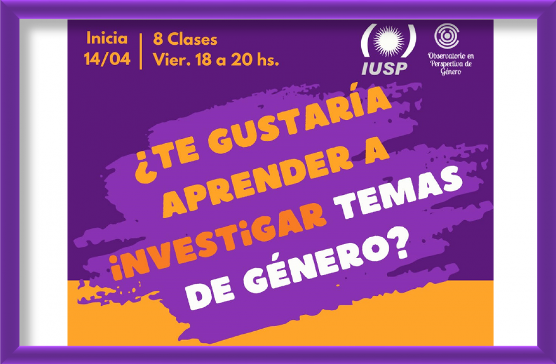 imagen Te invitamos a ser parte del Curso "Metodología de Investigación en Género y Diversidad"