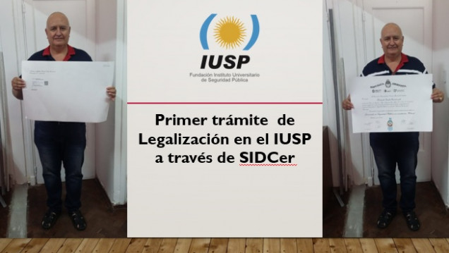 imagen Primera legalización de Título Universitario a través de SIDCer en el IUSP