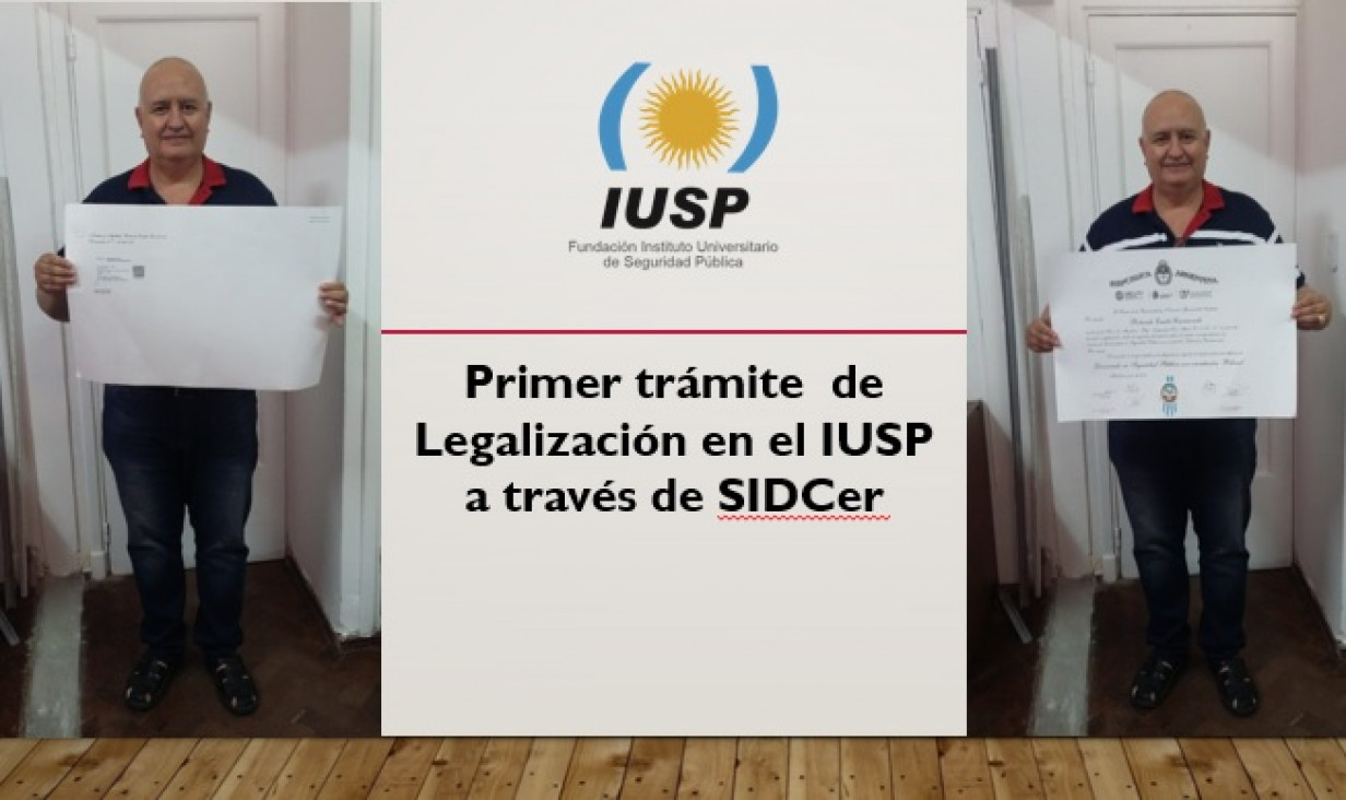 imagen Primera legalización de Título Universitario a través de SIDCer en el IUSP