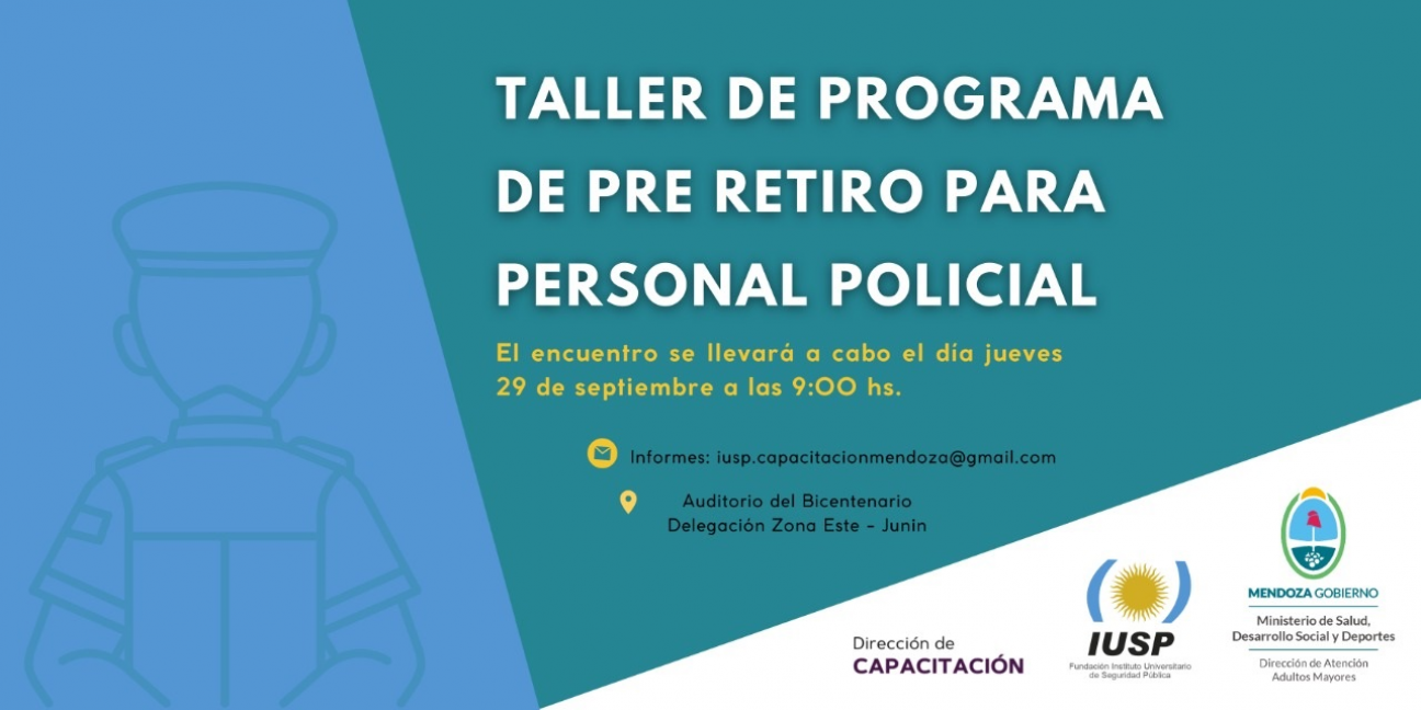 imagen Los invitamos al Segundo Taller de Pre Retiro a realizarse a realizarse en el Departamento de Junín