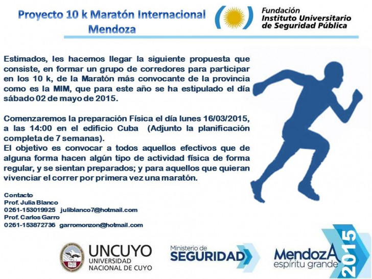 imagen Proyecto 10K Maratón Internacional Mendoza