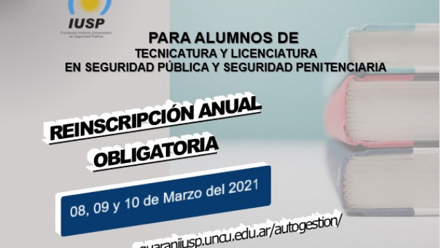 imagen Reinscripción Anual Obligatoria CICLO ACADEMICO 2021