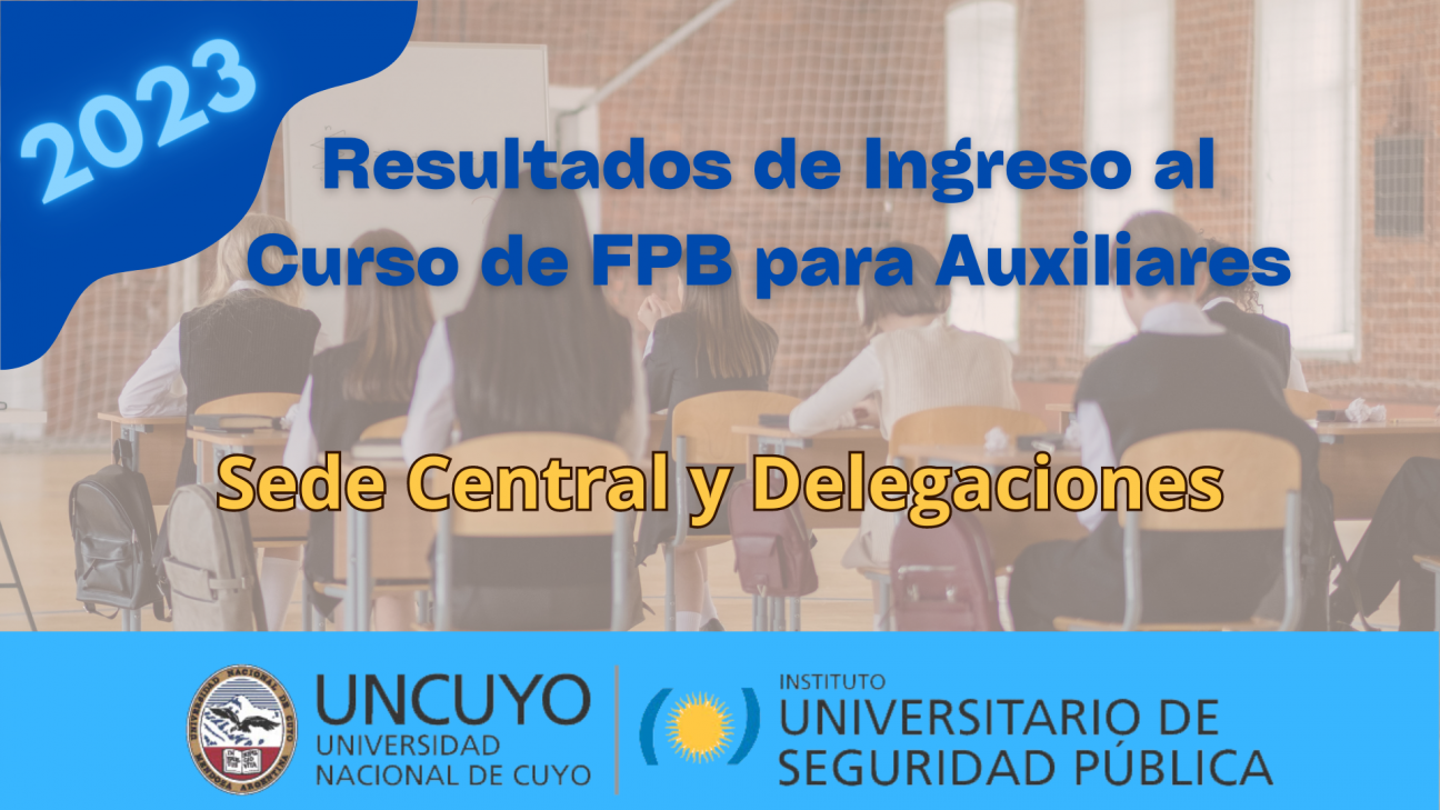 imagen Resultados de ingreso al Curso de Formación Profesional Básica CFPB para Auxiliares