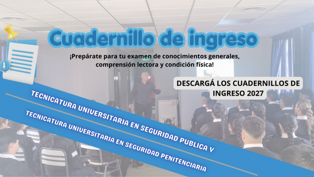 imagen Cuadernillos de ingreso a las TECNICATURAS 2027