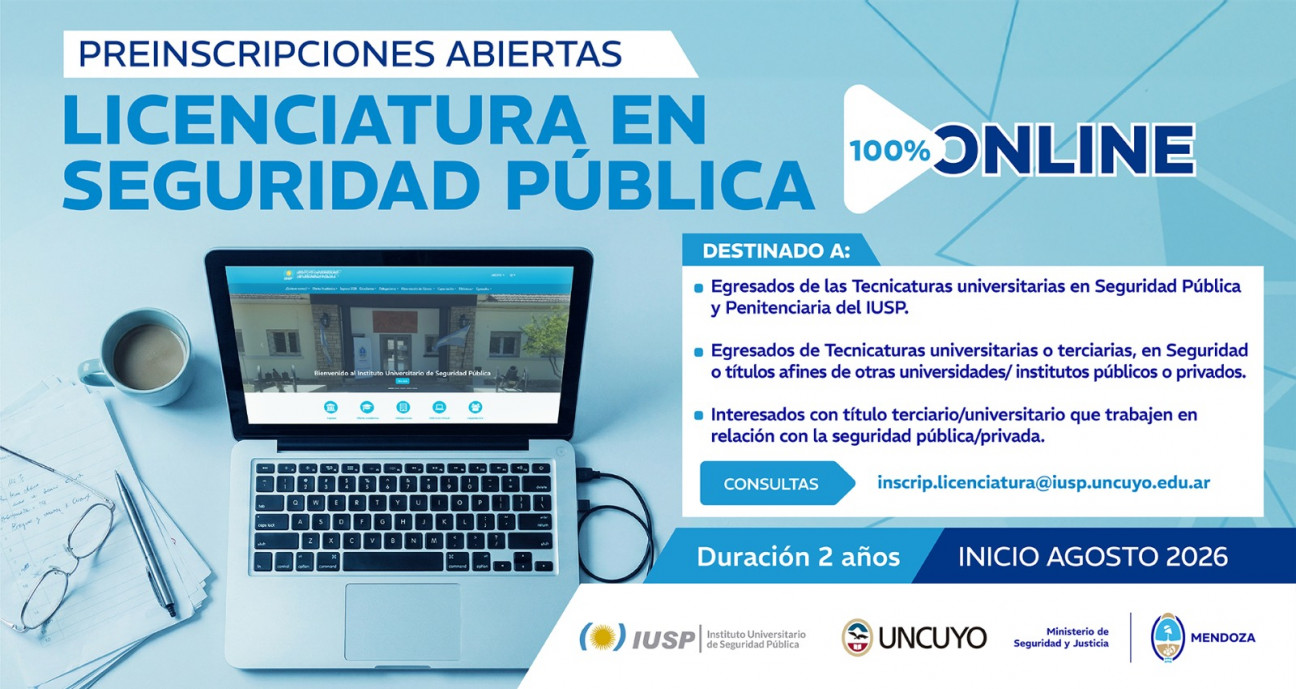 imagen Ya es posible preinscribirse a la Licenciatura en Seguridad Pública 100% online